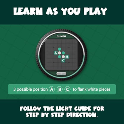 Smart Reversi Game – Electronic AI Strategy Puzzle with 500 Challenges