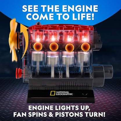 Engine Building Kit – 175 Piece STEM Mechanical Model Set