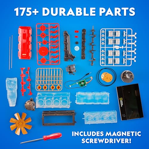 Engine Building Kit – 175 Piece STEM Mechanical Model Set