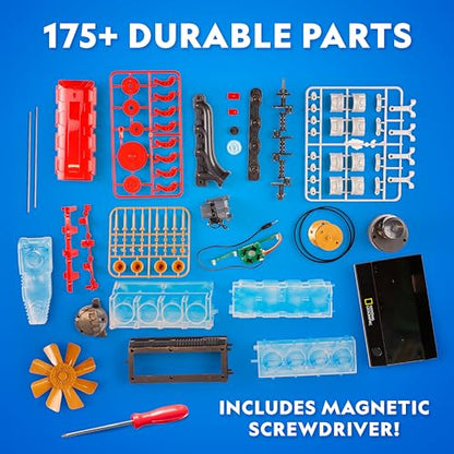 Engine Building Kit – 175 Piece STEM Mechanical Model Set