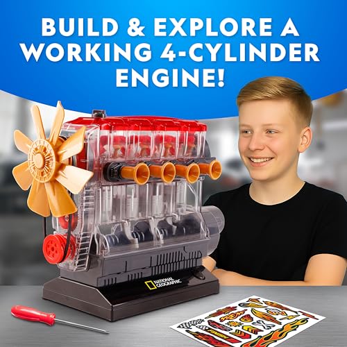 Engine Building Kit – 175 Piece STEM Mechanical Model Set