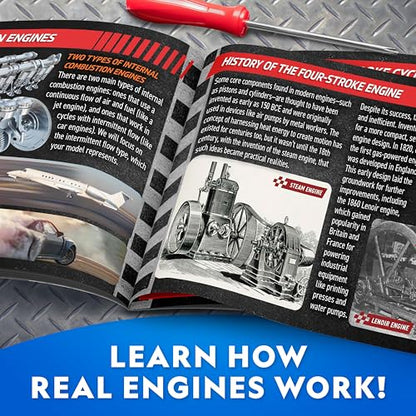Engine Building Kit – 175 Piece STEM Mechanical Model Set