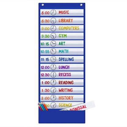Large Visual Schedule Pocket Chart