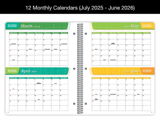 Elementary Student Planner 2025–2026 – Academic Year Schedule Book