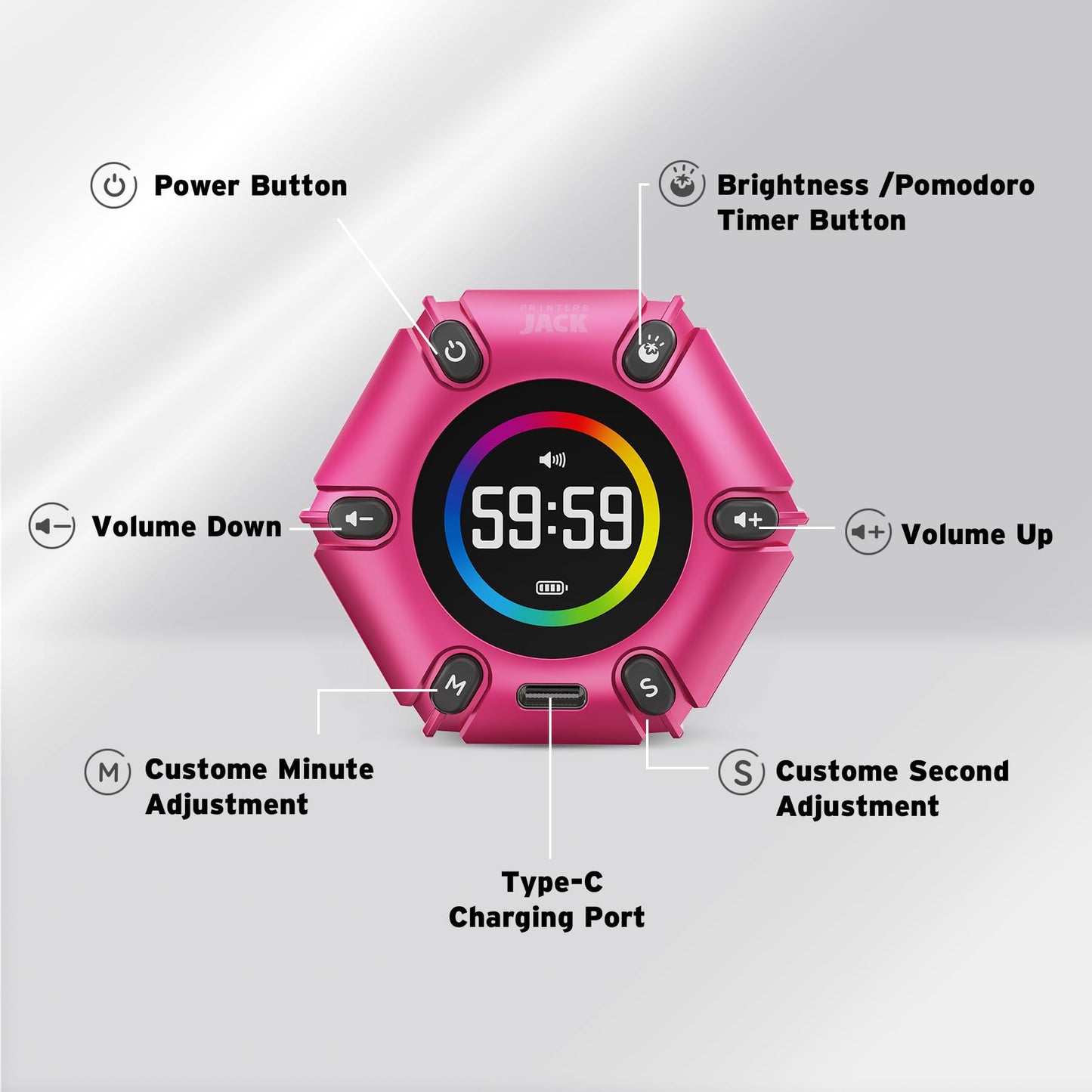 Printers Jack Pomodoro Timer (1P) 05 Variation