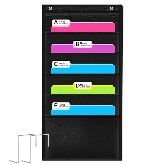 Heavy Duty Storage Pocket Chart – Classroom File Organizer Board