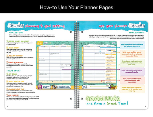 Elementary Student Planner 2025–2026 – Matrix Academic Schedule Book
