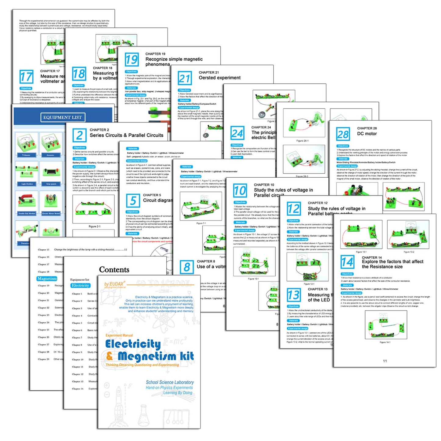 Electricity & Magnetism Kit – Physics STEM Experiment Set