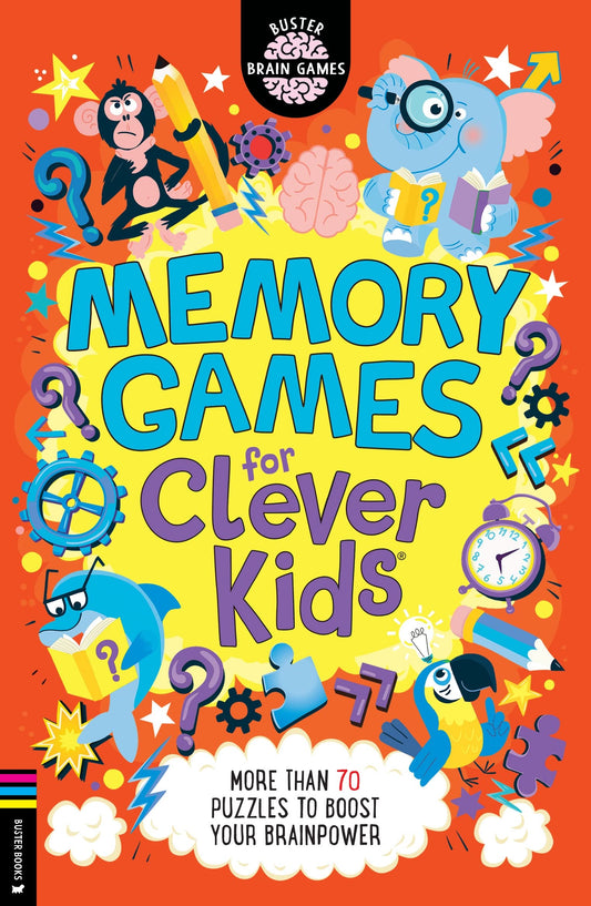 Kids Memory Puzzle Book – 70+ Brain Boosting Thinking Games