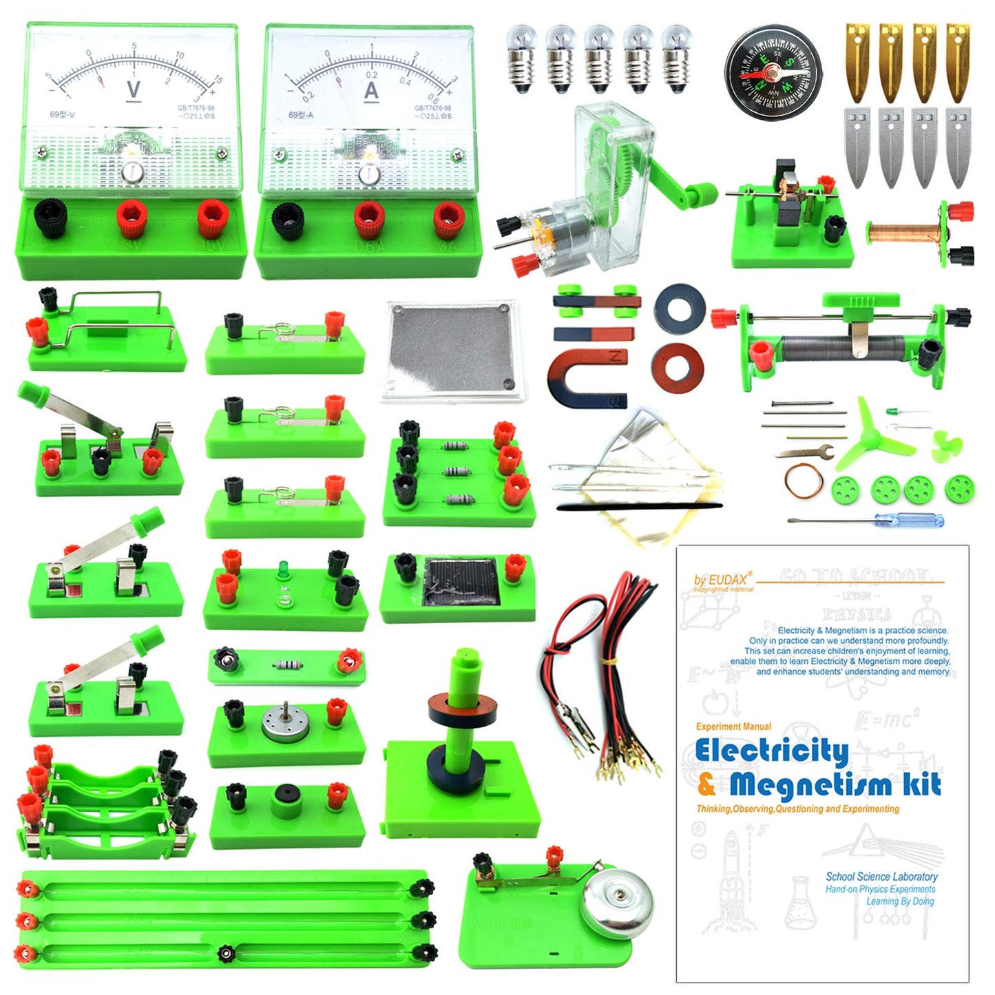 Electricity & Magnetism Kit – Physics STEM Experiment Set
