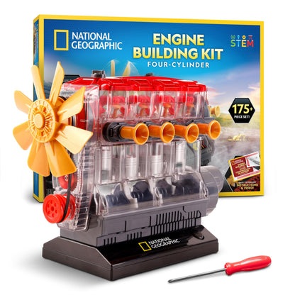 Engine Building Kit – 175 Piece STEM Mechanical Model Set