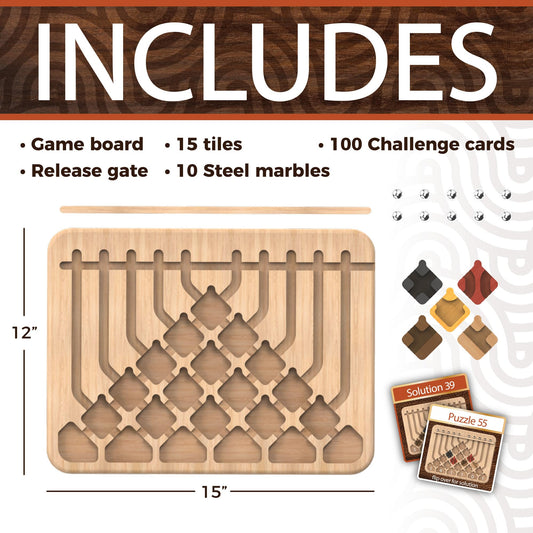 Marble Circuit Puzzle Game – Brain Teaser Maze with 100 Challenges