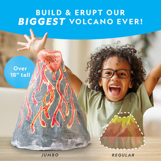 Kids Jumbo Volcano Kit – Multi Eruption Science Experiment Set